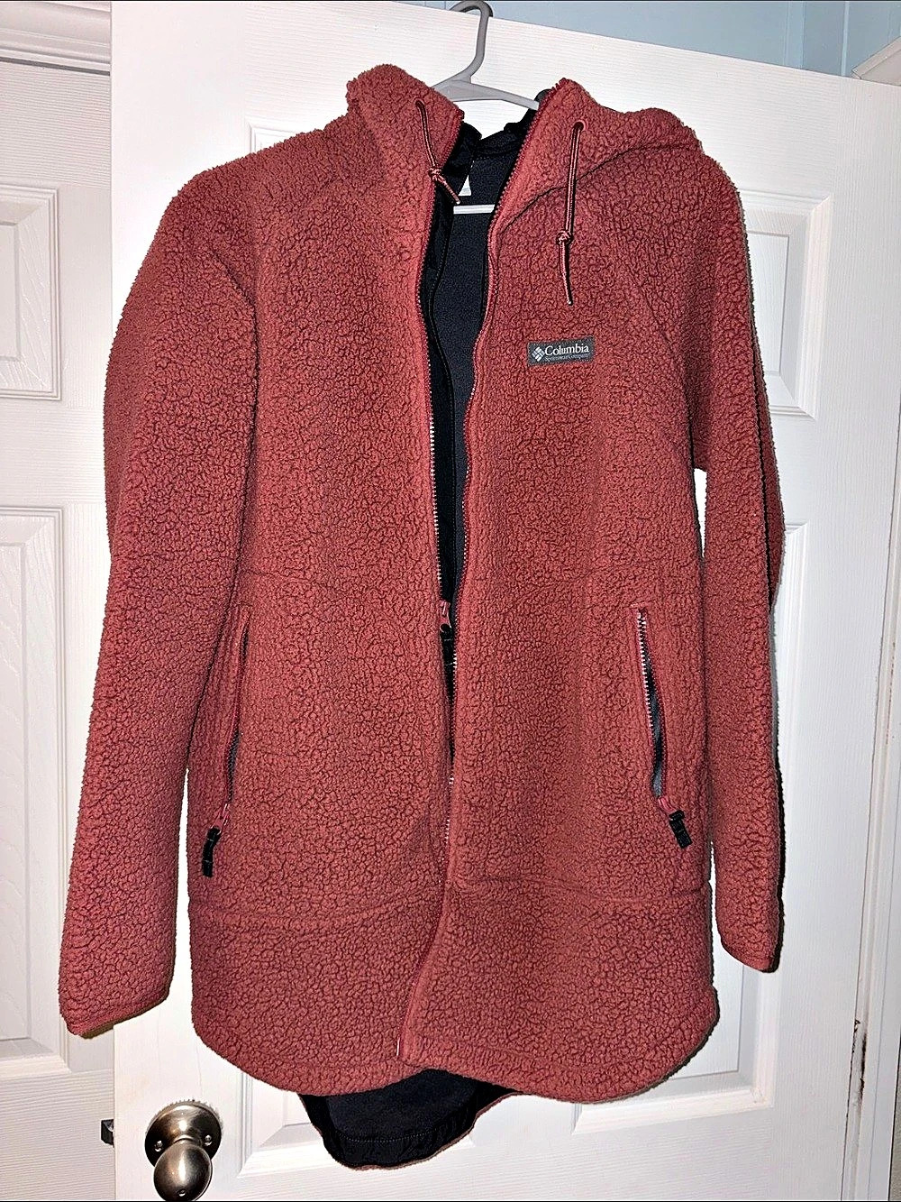Columbia Women's Fire Side II Sherpa Full Zip Fleece Jacket burnt red/clay color